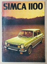 --- CATALOGUE SIMCA 1100 dont TI --- 18 PAGES. 1975