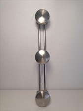 Porte manteau 3 patères en métal chromé style rétro vintage,