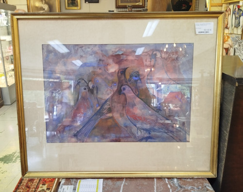 Aquarelle genevieve couteau - aquarelle,