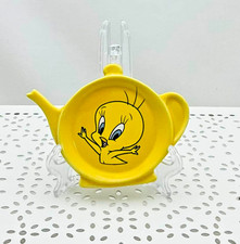 Warner Bros repose-sachet de thé céramique Titi  jaune  12 x 9 cm env