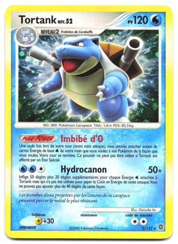 Carte pokémon tortank 132 - carte, 2/132