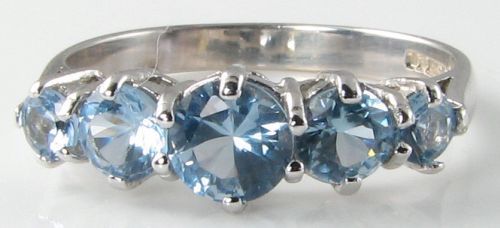 9ct blanc bague - 9k,