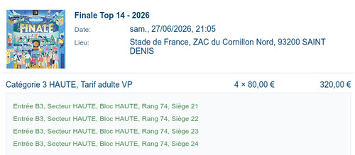 Billet rugby montpellier vs - rugby,