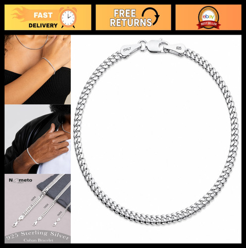Sterling silver cuban link - sterling,