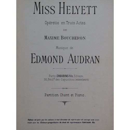 Audran edmond miss - edmond, helyett