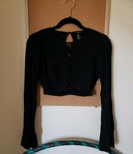 Hippy Flare Long Sleeve Black