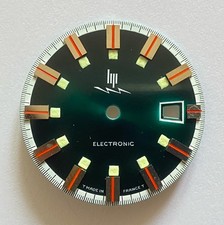 BEL ETAT @ CADRAN POUR MONTRE LIP ELECTRONIC R184 @ 27,5 MM DIAMETRE @ PLONGEE