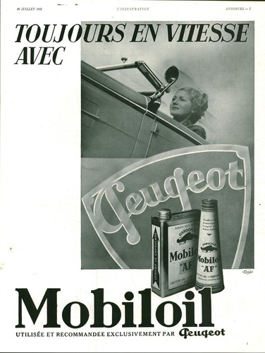 Publicité ancienne huile pour