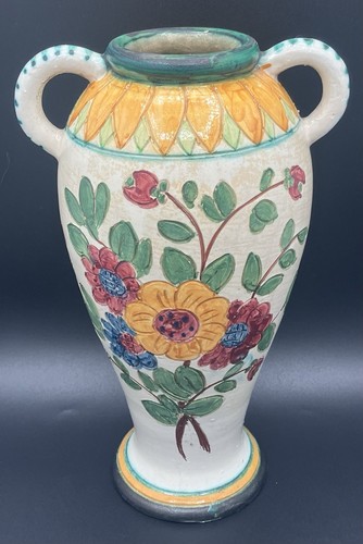 Vase faïence décor - en,
