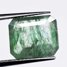 Pierre précieuse en vrac naturelle améliorée émeraude verte zambienne coupe...