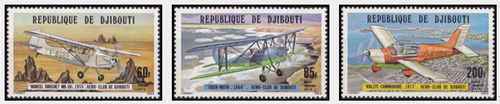 Timbres avions djibouti - timbres,