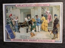 CHROMO CHICOREE ARLATTE & CIE CAMBRAI FRANCE JOUR DE L'AN ATTELAGE ANE - 57057