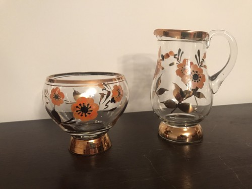 Vintage sugar bowl - sugar, creamer