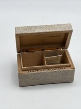 Rare Boîte À Timbres Cuir