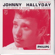 CD 2 titres JOHNNY HALLYDAY il