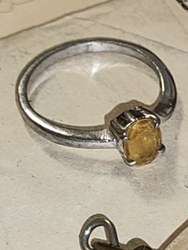 Bague solitaire argent - bague,