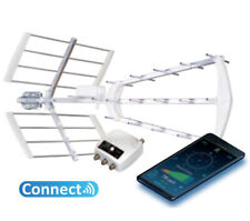 Antenne TV UHF TNT Trinappe extérieure blanc Power 55 Connect, filtre 4G LTE700