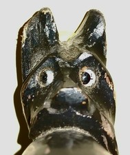 Rare Canne Marche Chien Scottich Terrier Travail De Poilus Tranchee 14/18