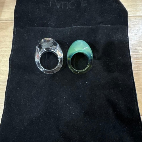 Ensemble bague verre - bague,