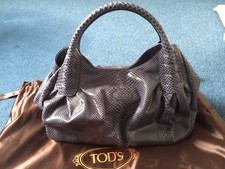 Sac Tod's Python bleu