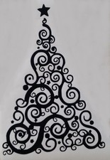 Sticker sapin de noël pour décoration de fenêtre, vitrine, etc..pour les fêtes