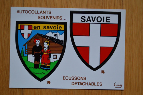 Savoie carte postale blason - savoie,