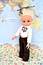 poupée copie  "Les Chéries" , 34 cm vêtements et chaussures