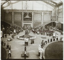 Exposition Sculpture Architecture métallique c1910 Photo Stereo Plaque VR12b2