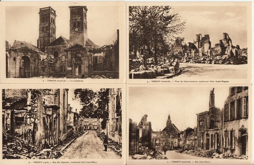 Lot old postcards - 4,