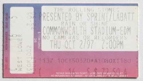Billet concert ticket stub the - billet,