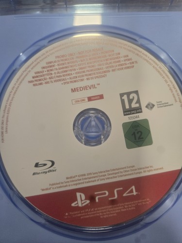 Medievil promo disc ps4 - promo,