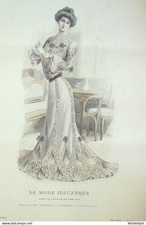 Gravure Mode illustree 1902 #