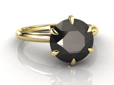 Bague en diamant noir de 5,00