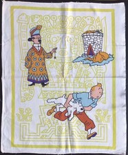 TINTIN Rare torchon essuie-tout Point-Tintin années 50/60 excellent état