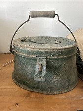 Ancien Pêche goujonnière ancienne vivier seau pour vif