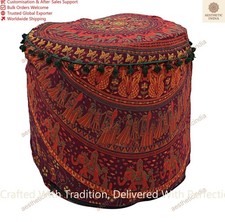 Bohème Mandala Pouf Housse Salle à Manger Ottomane Décor Echelle Tabouret 22