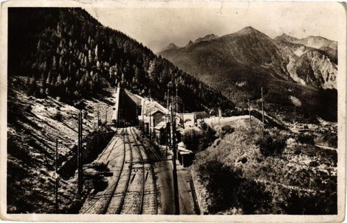 Cpa modane entrée du tunnel - modane,