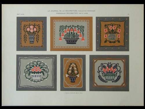 Ornements art nouveau - art, -1909-