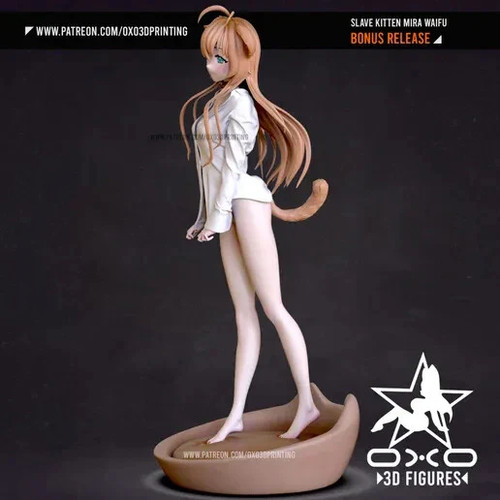 Slave kitten mira cat - slave, anime
