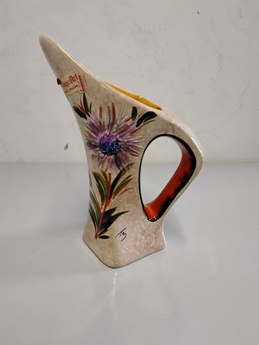 Vase pichet decor floral - vase,,