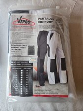 Pantalon de travail confort blanc et noir taille 40 marque Vepro réf PMPC (oni)