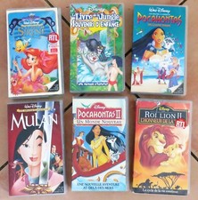 Lot de 6 cassettes K7 VHS WALT