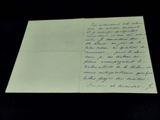 J. DE K - lettre autographe