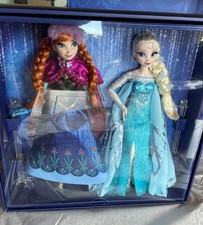 Disney100 Frozen Anna and Elsa Collector Dolls NRFB w shipper