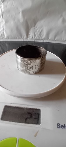 Rond serviette argent - rond,
