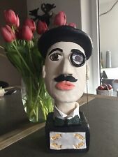 Buste en céramique, homme au