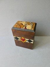 boite cartes à jouer, bois