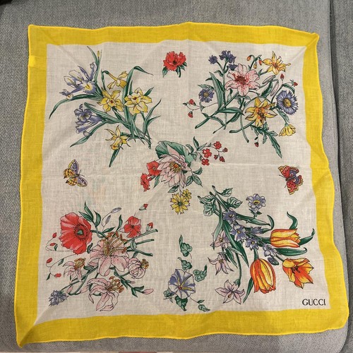 Foulard gucci motif floral - foulard,