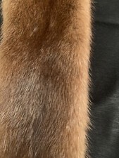 Peau, col  de vison véritable