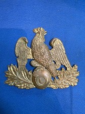 MILITARIA PLAQUE DE SHAKO 1837 CHASSEUR DE LA GARDE